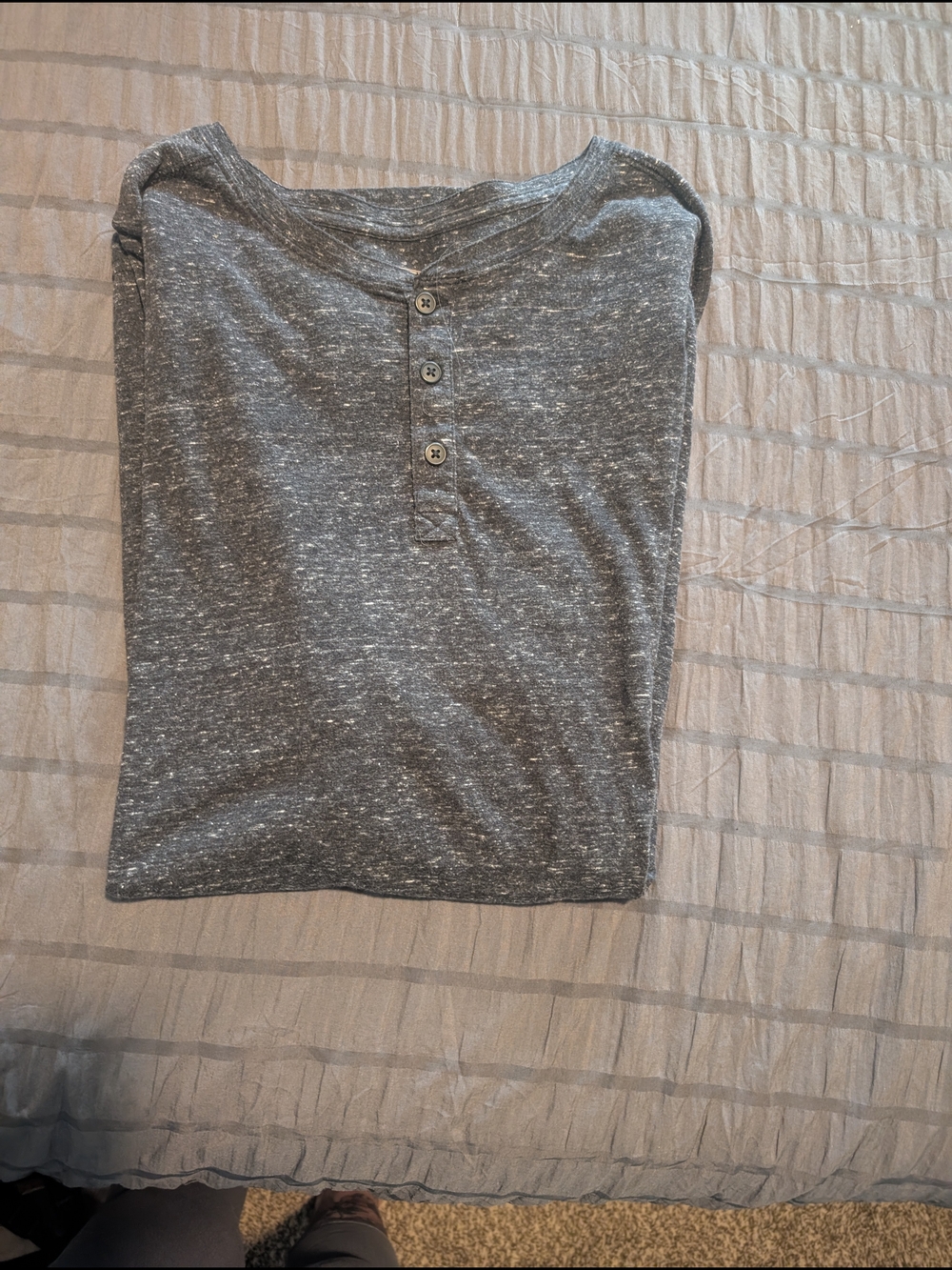 The Foundry Supply Co. Dark Gray Marled Henley